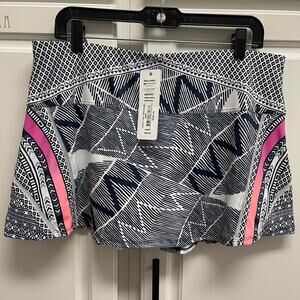 New with tags LUCKY IN LOVE NAVY WHITE PINK XL TENNIS SKIRT SKORT